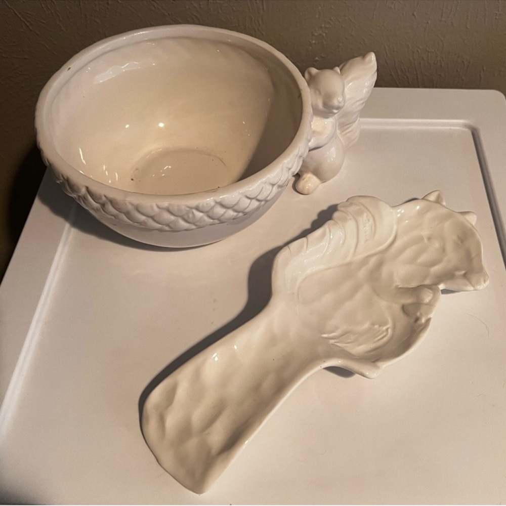 White Ceramic Kitchen Accessories Set - Picture 7 of 8